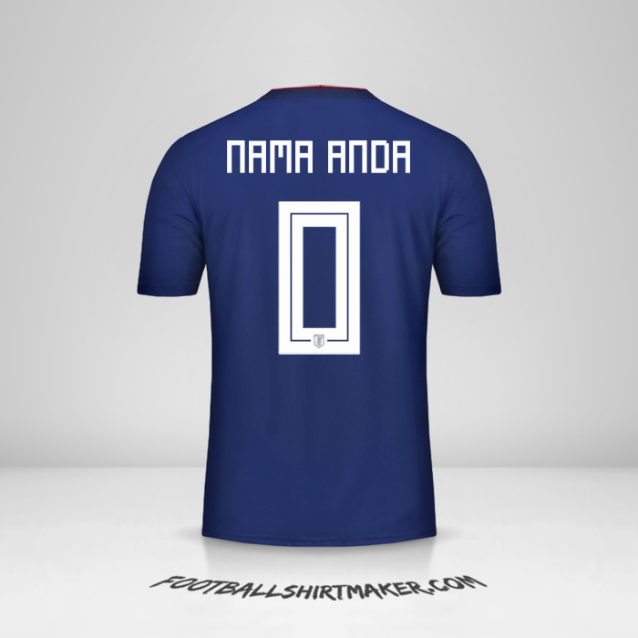 Jersey Jepang 2018 -  nama anda - 0