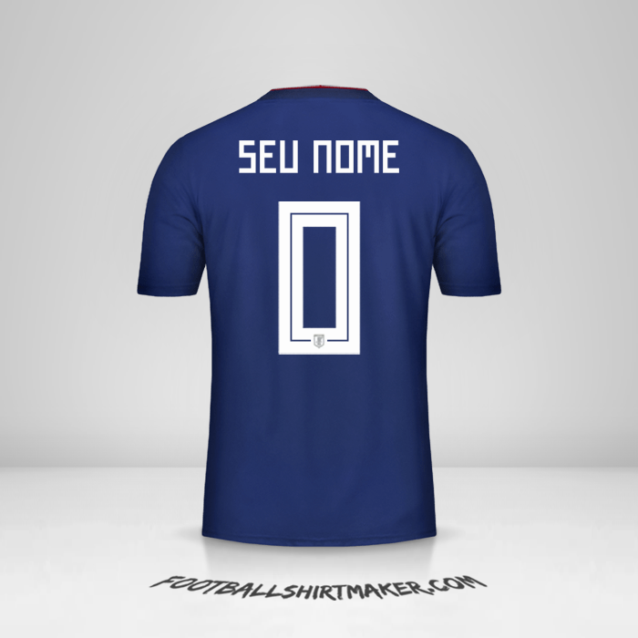 Camisa Japão 2018 -  seu nome - 0