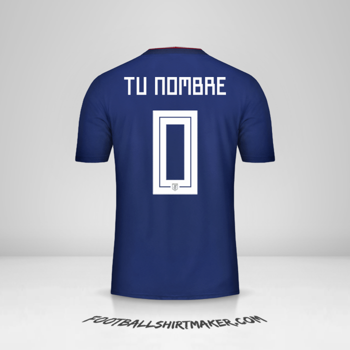 Jersey Japon 2018 -  tu nombre - 0