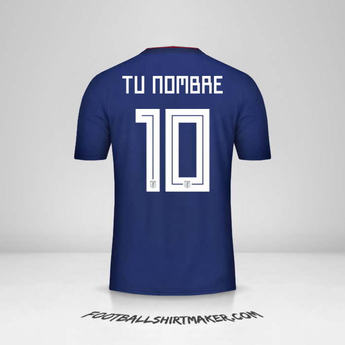 Camiseta Japon 2018 número 10 tu nombre