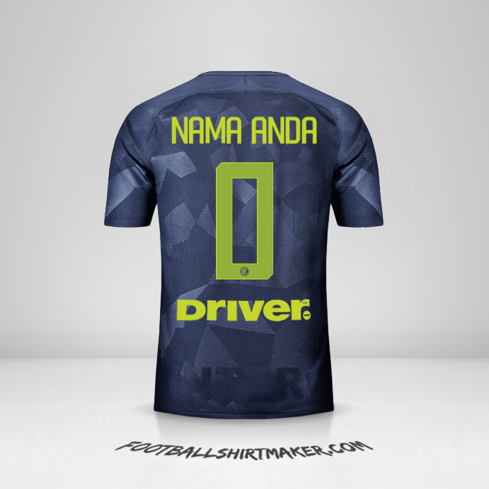 Jersey Inter 2017/18 III -  nama anda - 0