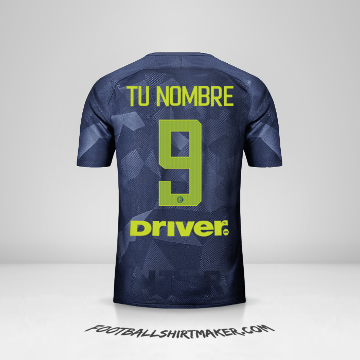 Camiseta Inter 2017/18 III número 9 tu nombre