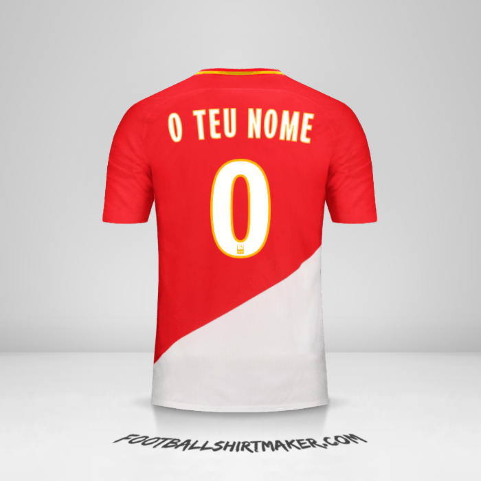 Camisola As Monaco 2017/18 -  o teu nome - 0