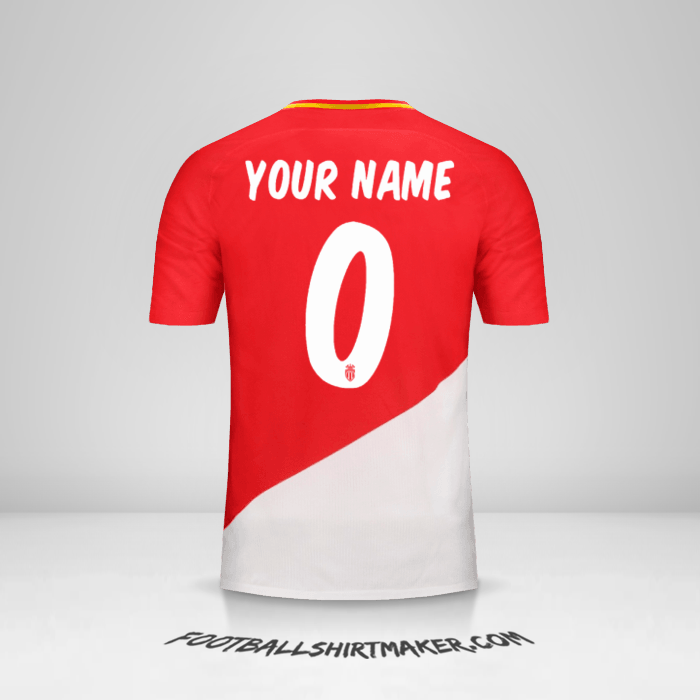 Jersey As Monaco 2017/18 Cup -  your name - 0