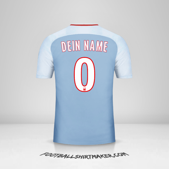 Trikot As Monaco 2017/18 II -  dein name - 0