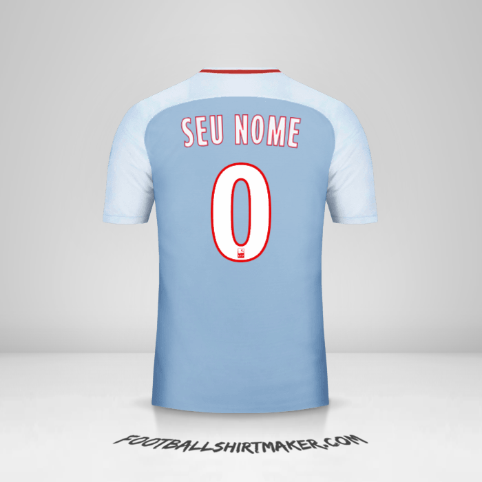 Camisa As Monaco 2017/18 II -  seu nome - 0