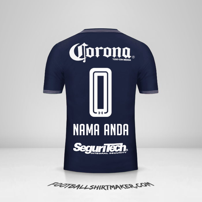 Jersey Toluca FC 2017/18 III -  nama anda - 0