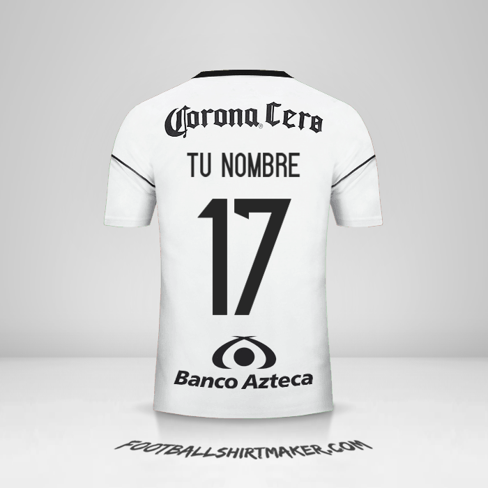 Camiseta Atlas 2017/18 II número 17 tu nombre