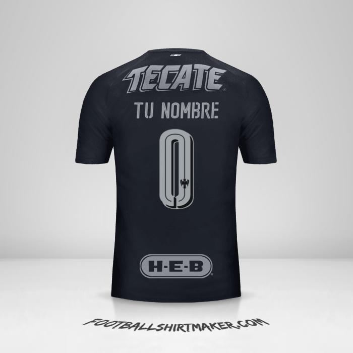 Camiseta Monterrey 2017/18 II -  tu nombre - 0