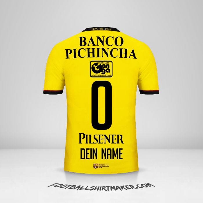 Trikot Barcelona SC 2015 -  dein name - 0