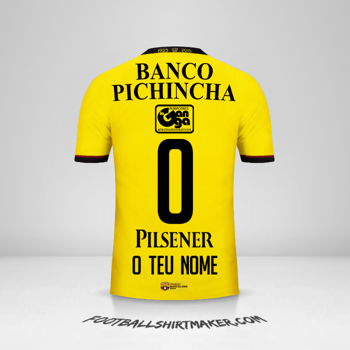 Camisola Barcelona SC 2015 -  o teu nome - 0