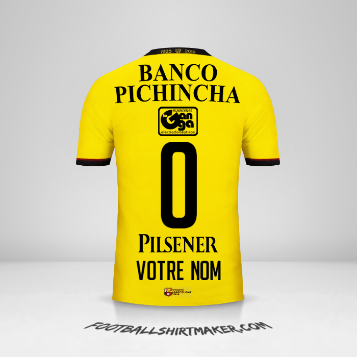 Maillot Barcelona SC 2015 -  votre nom - 0