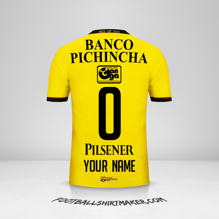 Barcelona SC 2015 jersey number 0 your name