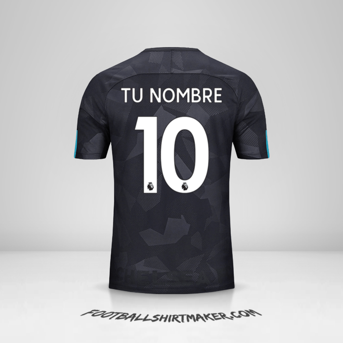 Jersey Chelsea 2017/18 III número 10 tu nombre