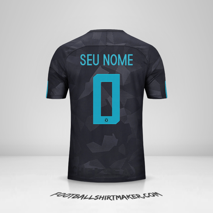 Camisa Chelsea 2017/18 Cup III -  seu nome - 0