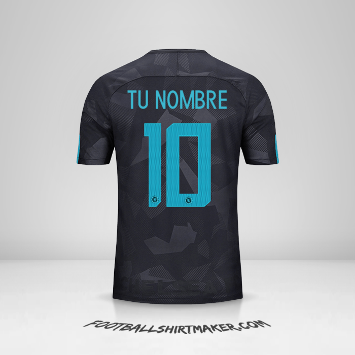 Camiseta Chelsea 2017/18 Cup III número 10 tu nombre