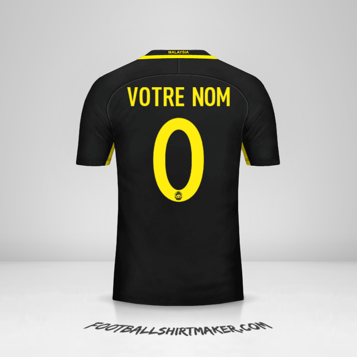 Maillot Malaisie 2016/17 -  votre nom - 0