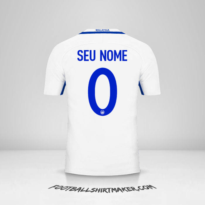 Camisa Malásia 2016/17 II -  seu nome - 0