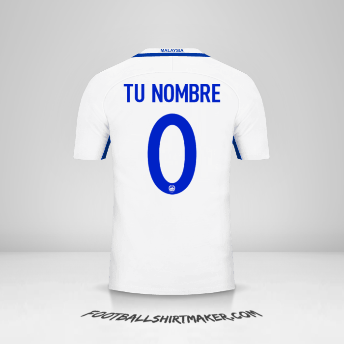 Jersey Malasia 2016/17 II -  tu nombre - 0