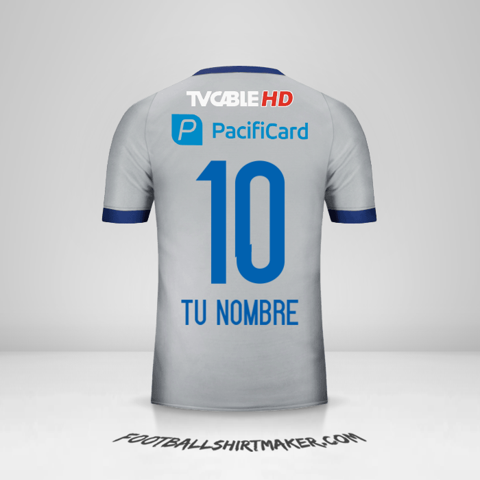 Camiseta Emelec 2017 II número 10 tu nombre