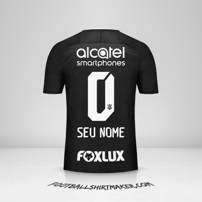 Camisa Corinthians 2017/18 II -  seu nome - 0