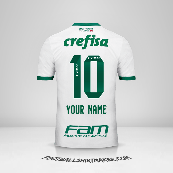 Palmeiras 2017 II jersey number 10 your name