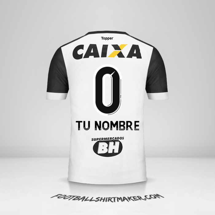 Camiseta Atletico Mineiro 2017 II -  tu nombre - 0