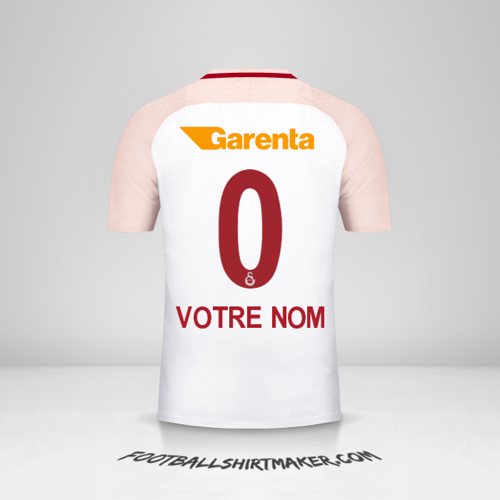 Maillot Galatasaray SK 2017/18 II -  votre nom - 0