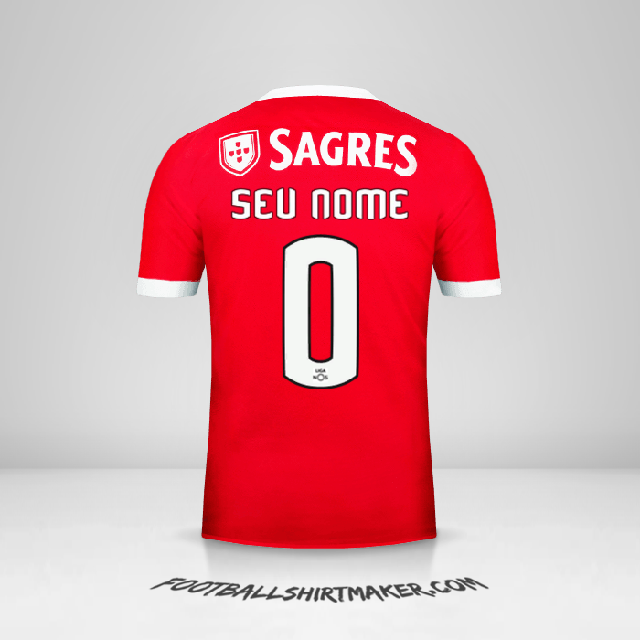 Camisa SL Benfica 2017/18 -  seu nome - 0