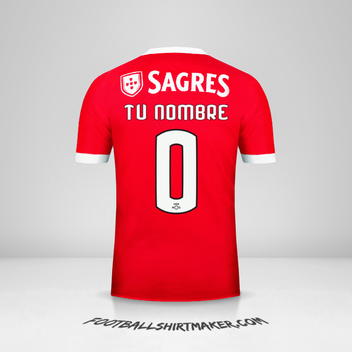 Jersey SL Benfica 2017/18 -  tu nombre - 0