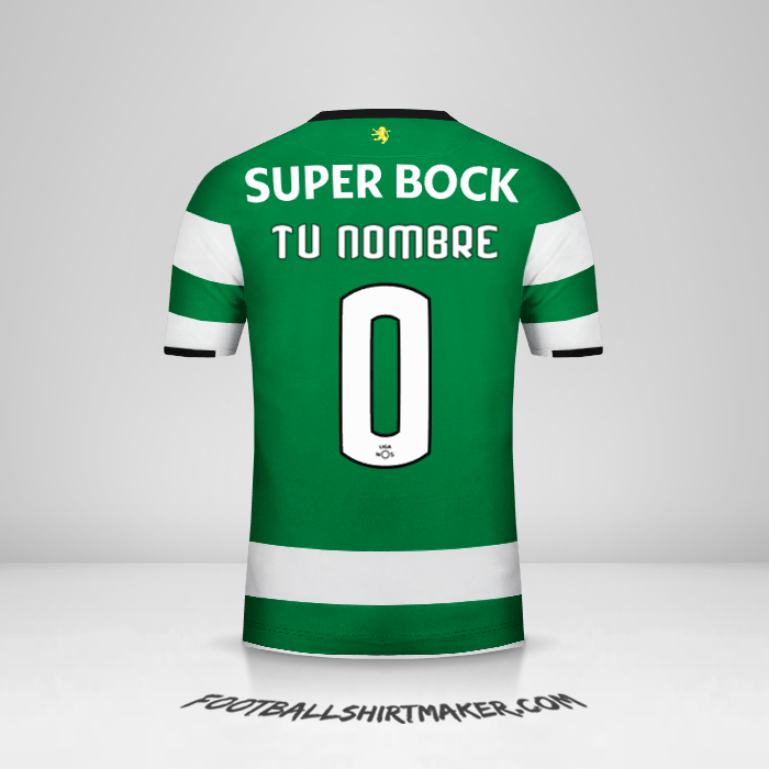 Camiseta Sporting Clube 2017/18 -  tu nombre - 0