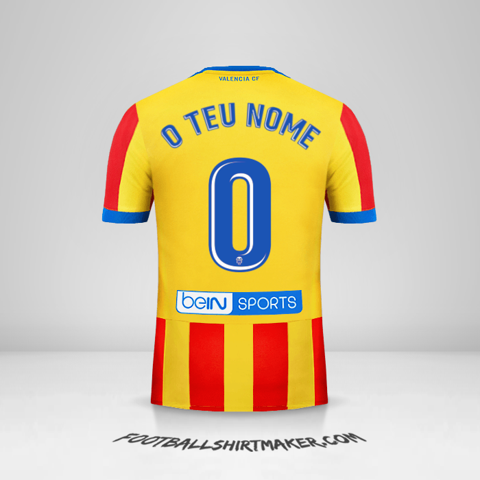 Camisola Valencia CF 2017/18 II -  o teu nome - 0