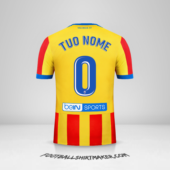 Maglia Valencia CF 2017/18 II -  tuo nome - 0