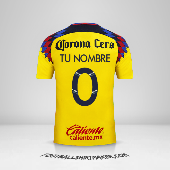 Jersey Club America 2017/18 III número 0 tu nombre