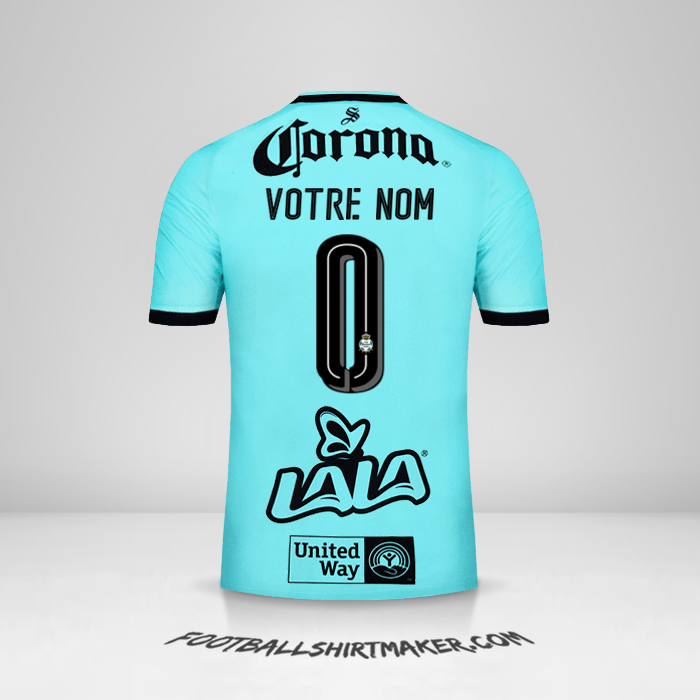 Maillot Santos Laguna 2017/18 III -  votre nom - 0