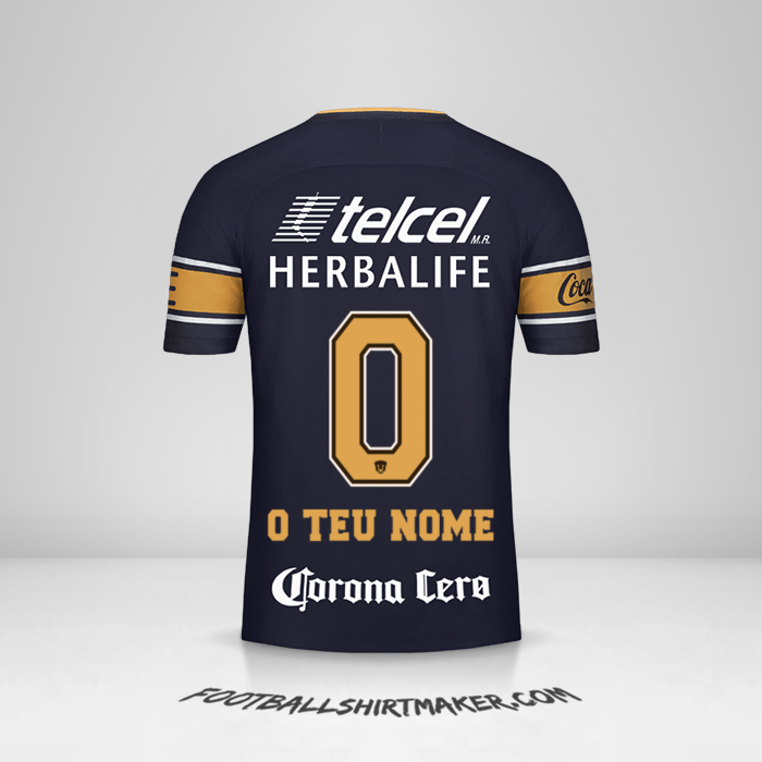 Camisola Pumas UNAM 2017/18 II -  o teu nome - 0