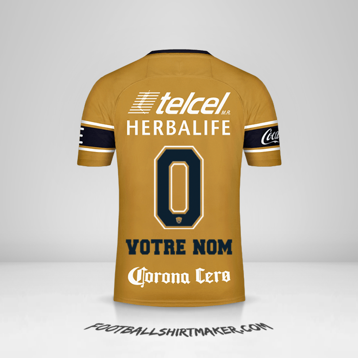 Maillot Pumas UNAM 2017/18 III -  votre nom - 0