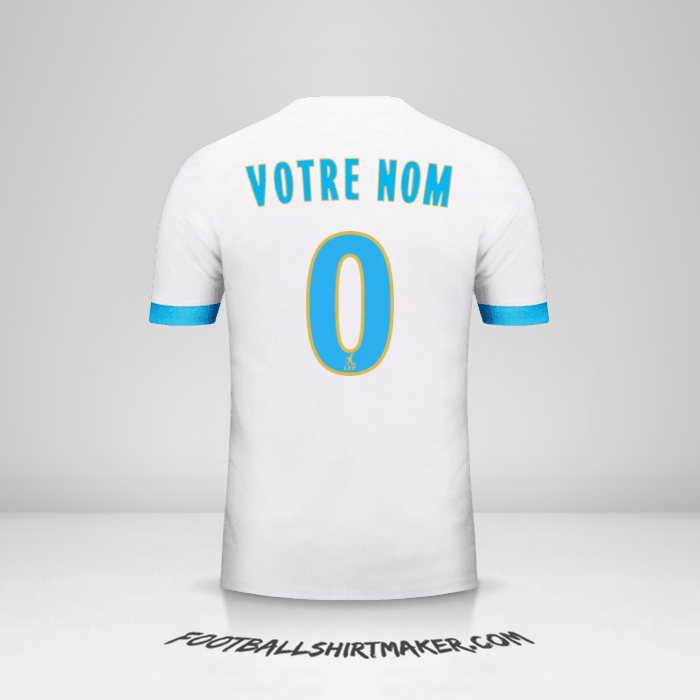 Maillot Olympique de Marseille 2017/18 -  votre nom - 0