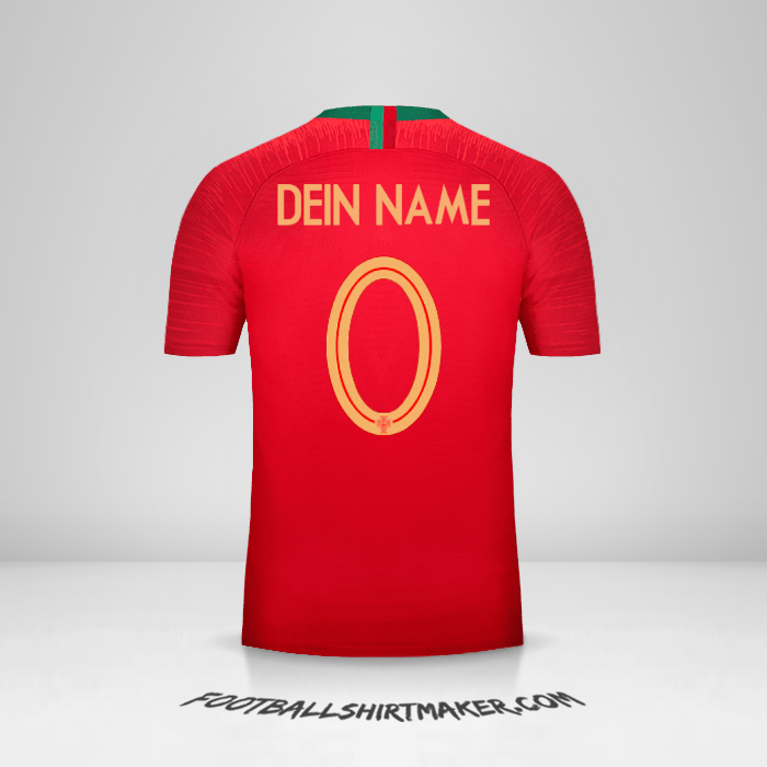 Trikot Portugal 2018 -  dein name - 0