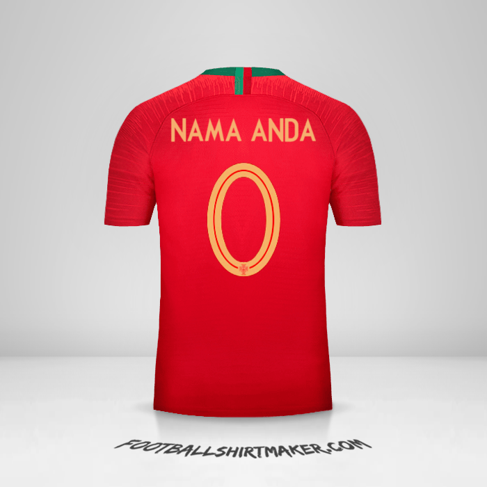 Jersey Portugal 2018 -  nama anda - 0