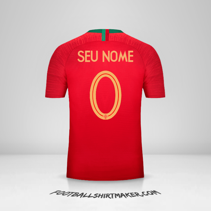 Camisa Portugal 2018 -  seu nome - 0