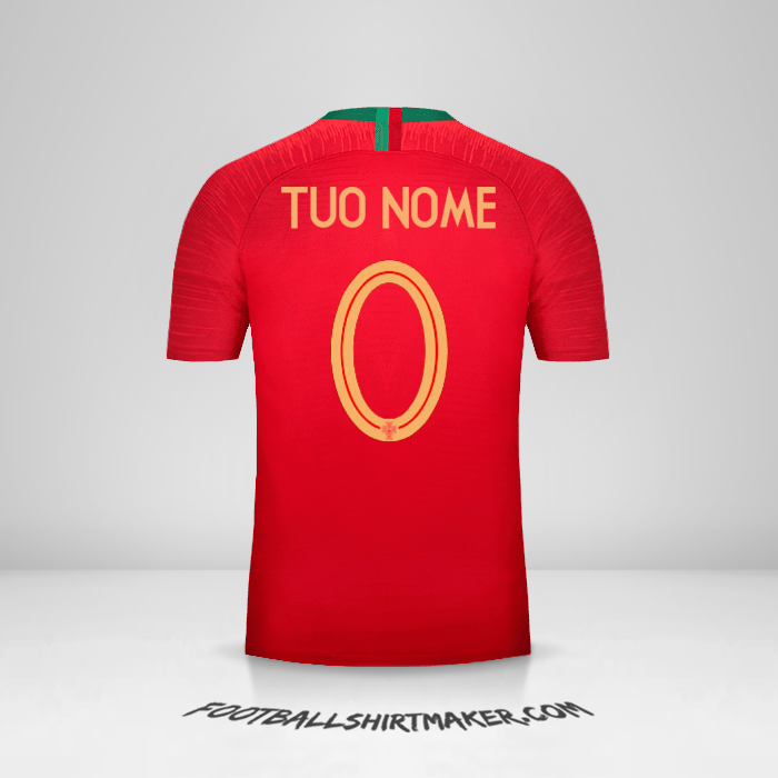 Maglia Portogallo 2018 -  tuo nome - 0