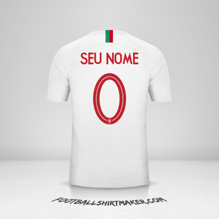 Camisa Portugal 2018 II -  seu nome - 0