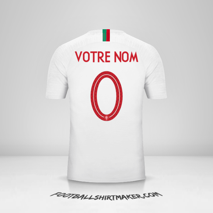 Maillot Portugal 2018 II -  votre nom - 0