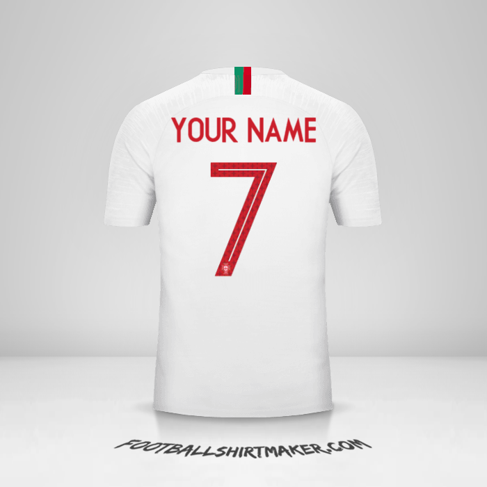 Portugal 2018 II jersey number 7 your name