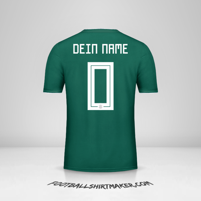 Trikot Mexiko 2018 -  dein name - 0