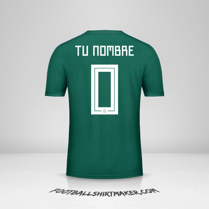 Jersey Mexico 2018 -  tu nombre - 0