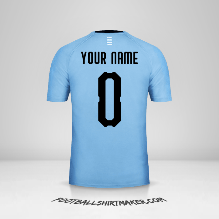 Shirt Uruguay 2018 -  your name - 0