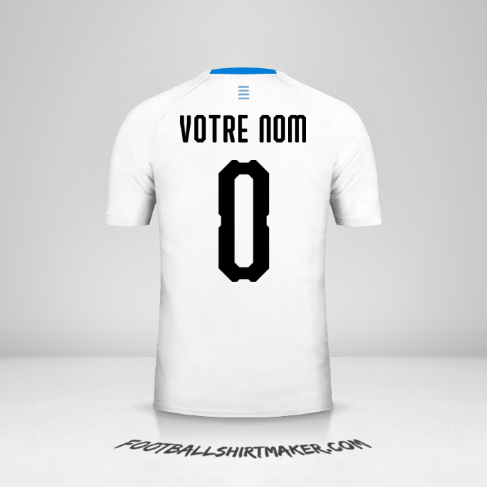 Maillot Uruguay 2018 II -  votre nom - 0