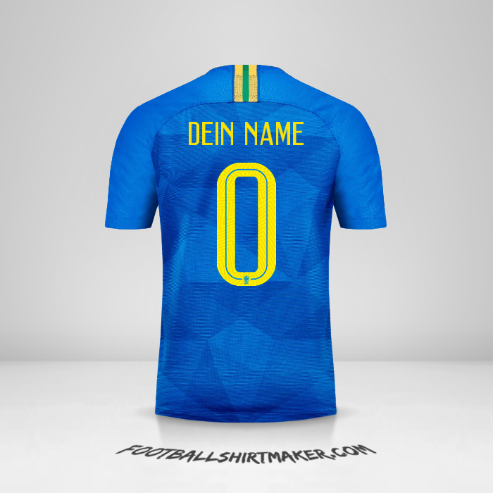 Trikot Brasilien 2018/19 II -  dein name - 0